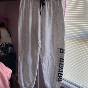 Pink Victoria secret grey sweatpants (junior sized!)